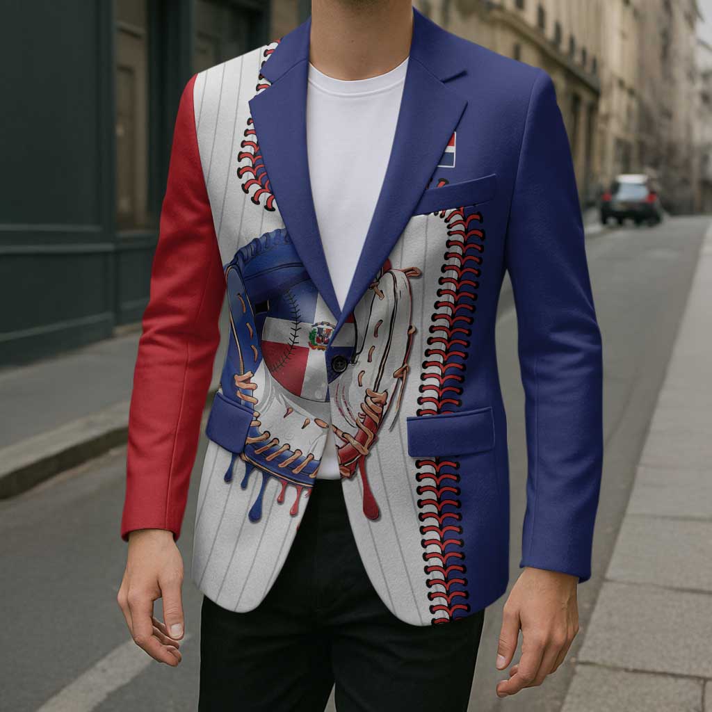 Custom Dripping Baseball Dominican Republic Blazer