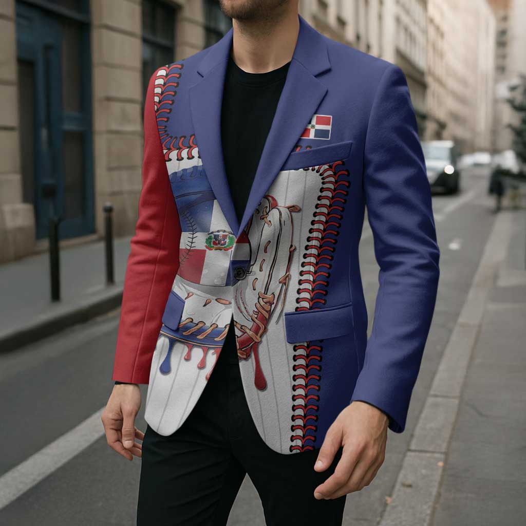 Custom Dripping Baseball Dominican Republic Blazer