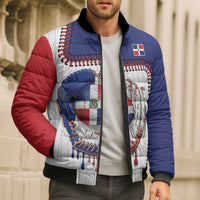 Custom Dripping Baseball Dominican Republic Bomber Puffer Jacket