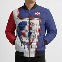 Custom Dripping Baseball Dominican Republic Bomber Puffer Jacket