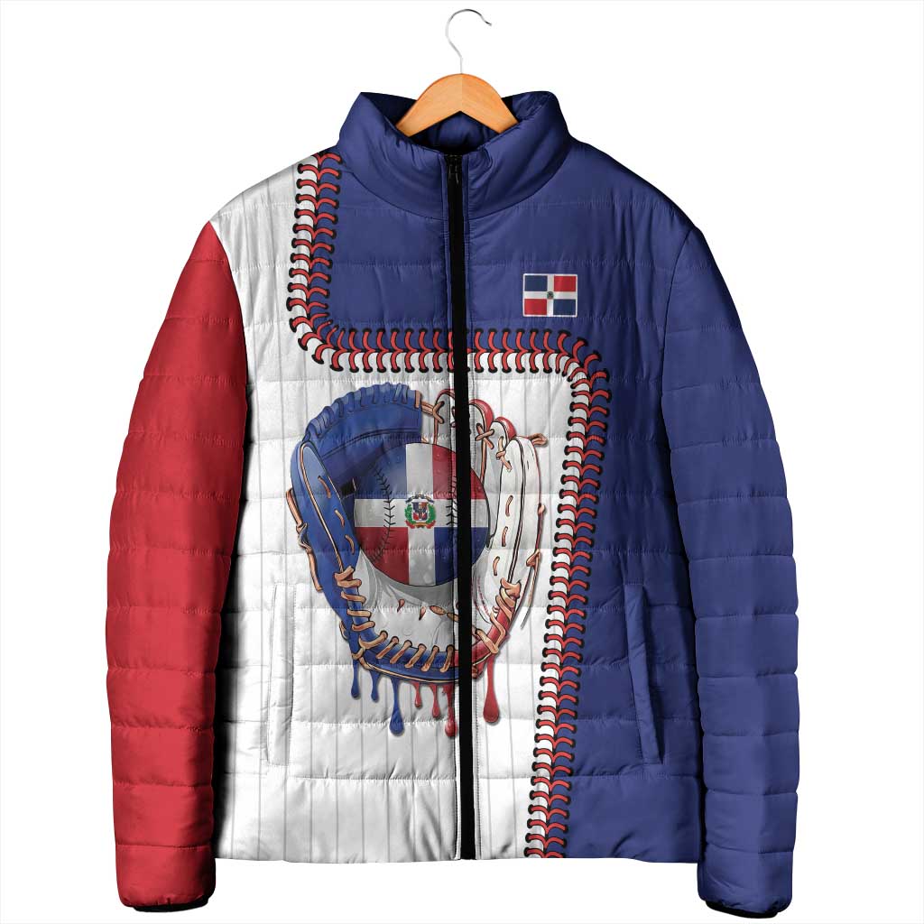 Custom Dripping Baseball Dominican Republic Padded Jacket
