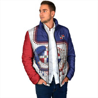Custom Dripping Baseball Dominican Republic Padded Jacket