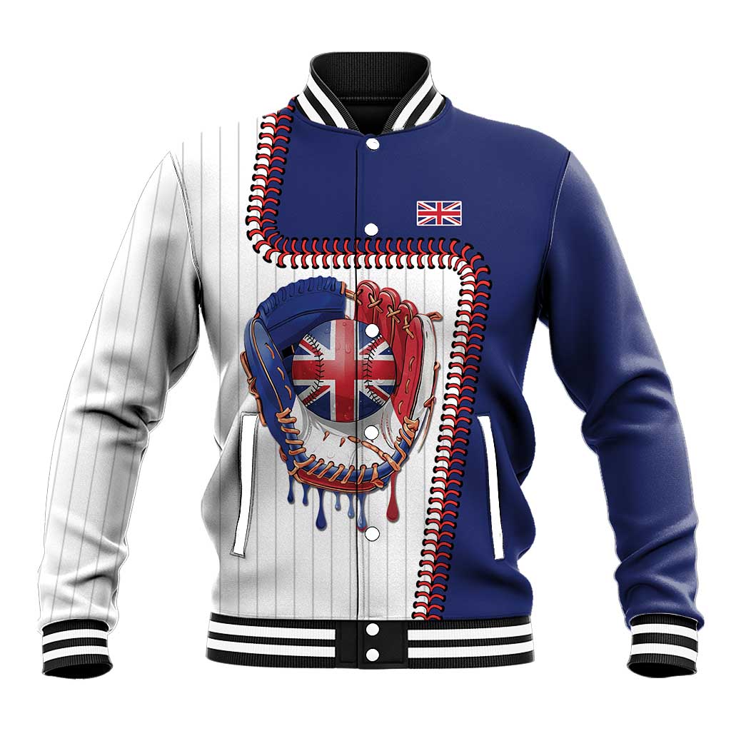 Custom Dripping Baseball Great Britain Baseball Jacket