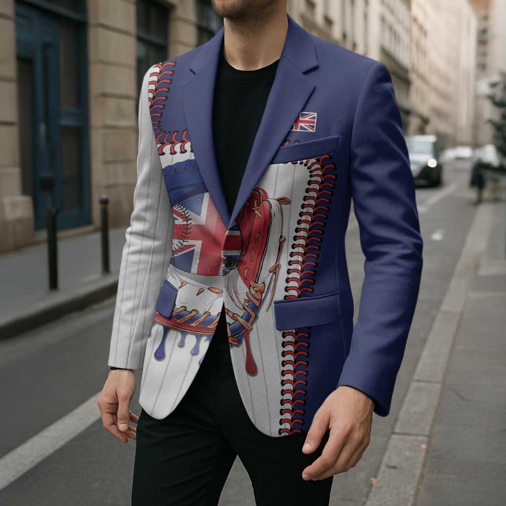 Custom Dripping Baseball Great Britain Blazer