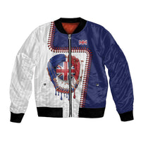 Custom Dripping Baseball Great Britain Bomber Jacket