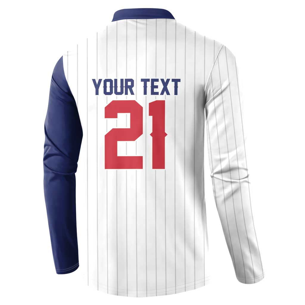 Custom Dripping Baseball Great Britain Button Sweatshirt