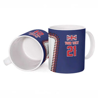 Custom Dripping Baseball Great Britain Ceramic Mug