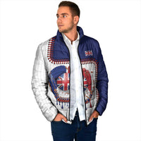 Custom Dripping Baseball Great Britain Padded Jacket