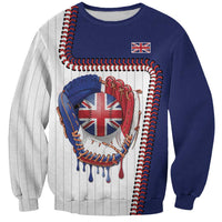 Custom Dripping Baseball Great Britain Sweatshirt