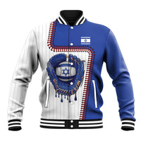 Custom Dripping Baseball Israel Baseball Jacket