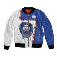 Custom Dripping Baseball Israel Bomber Jacket