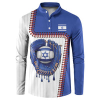 Custom Dripping Baseball Israel Button Sweatshirt