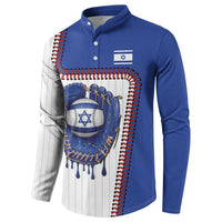 Custom Dripping Baseball Israel Button Sweatshirt