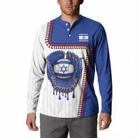 Custom Dripping Baseball Israel Button Sweatshirt