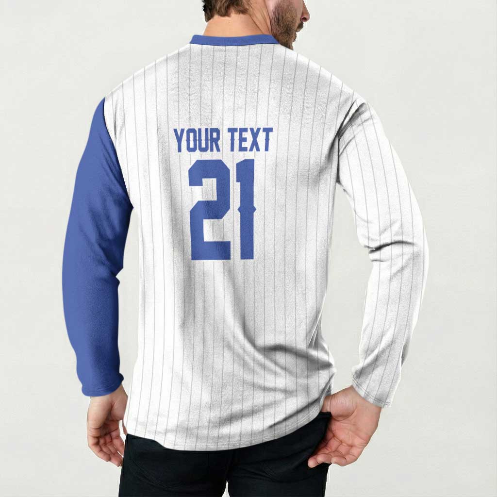 Custom Dripping Baseball Israel Button Sweatshirt