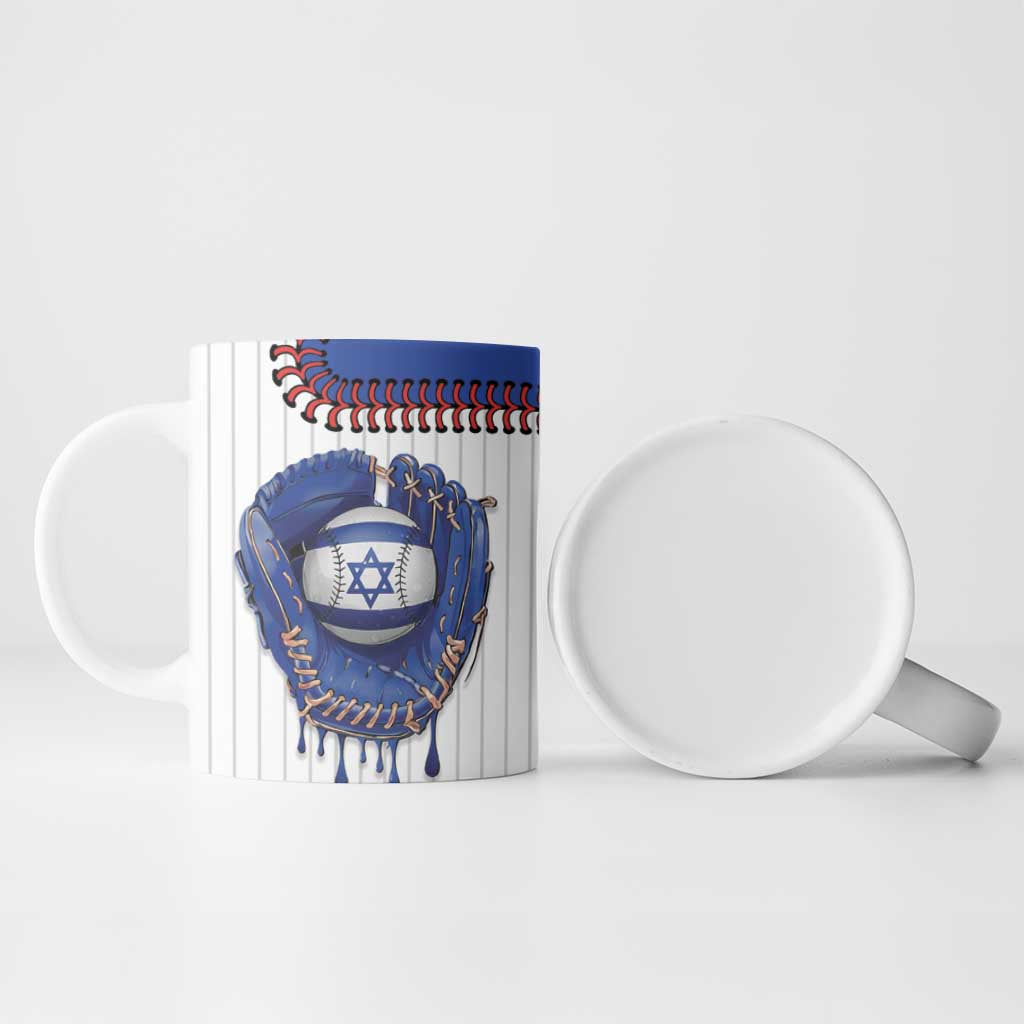 Custom Dripping Baseball Israel Ceramic Mug