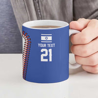 Custom Dripping Baseball Israel Ceramic Mug
