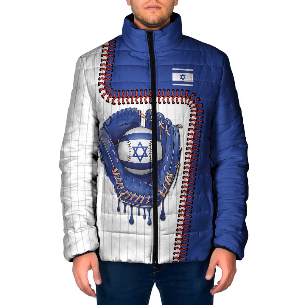 Custom Dripping Baseball Israel Padded Jacket