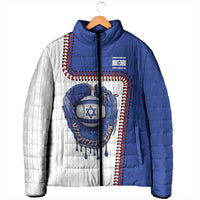 Custom Dripping Baseball Israel Padded Jacket