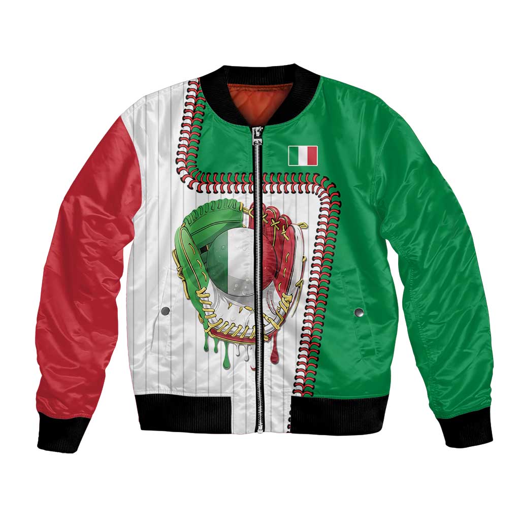 Custom Dripping Baseball Italy Bomber Jacket