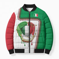 Custom Dripping Baseball Italy Bomber Puffer Jacket