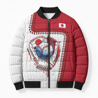 Custom Dripping Baseball Japan Bomber Puffer Jacket