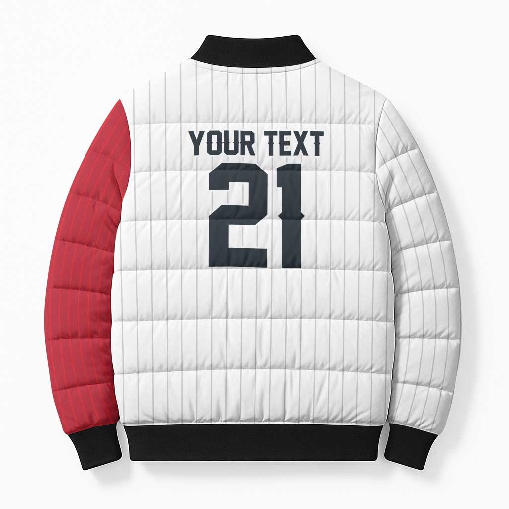 Custom Dripping Baseball Japan Bomber Puffer Jacket