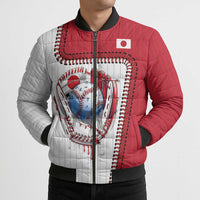 Custom Dripping Baseball Japan Bomber Puffer Jacket