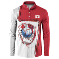 Custom Dripping Baseball Japan Button Sweatshirt