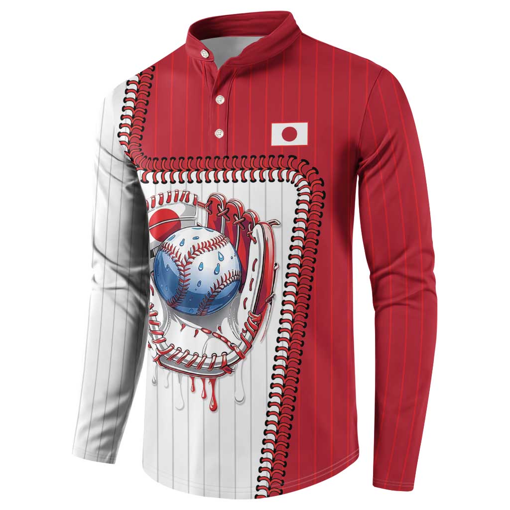 Custom Dripping Baseball Japan Button Sweatshirt