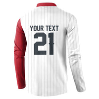Custom Dripping Baseball Japan Button Sweatshirt