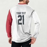 Custom Dripping Baseball Japan Button Sweatshirt