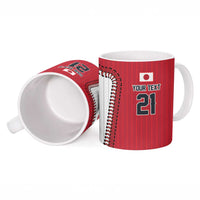 Custom Dripping Baseball Japan Ceramic Mug