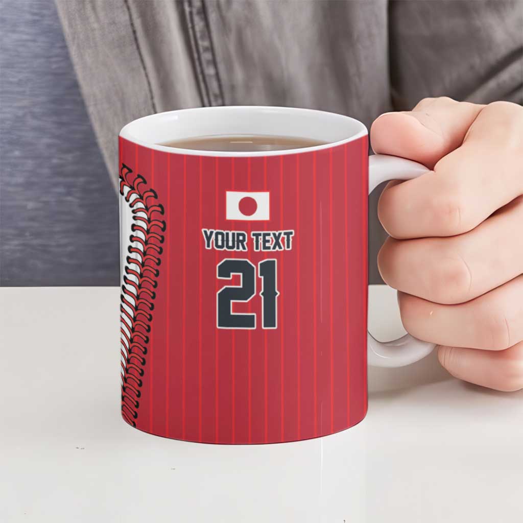 Custom Dripping Baseball Japan Ceramic Mug
