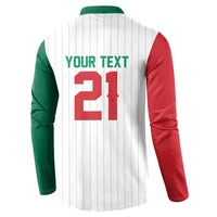 Custom Dripping Baseball Mexico Button Sweatshirt