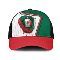 Dripping Baseball Mexico Mesh Trucker Cap
