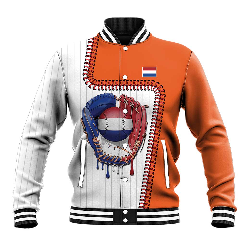 Custom Dripping Baseball Netherlands Baseball Jacket