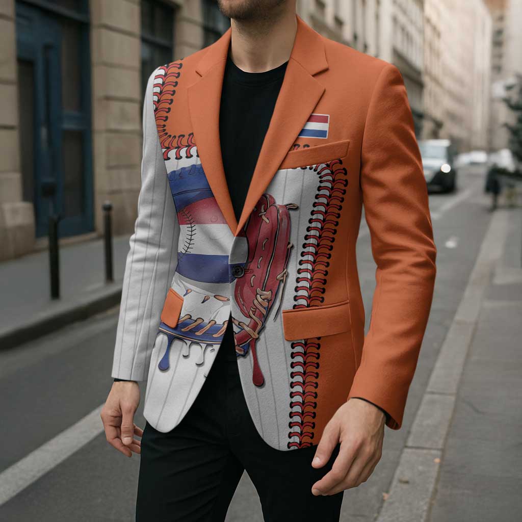 Custom Dripping Baseball Netherlands Blazer