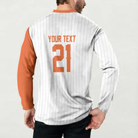 Custom Dripping Baseball Netherlands Button Sweatshirt