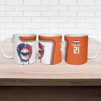 Custom Dripping Baseball Netherlands Ceramic Mug
