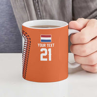 Custom Dripping Baseball Netherlands Ceramic Mug