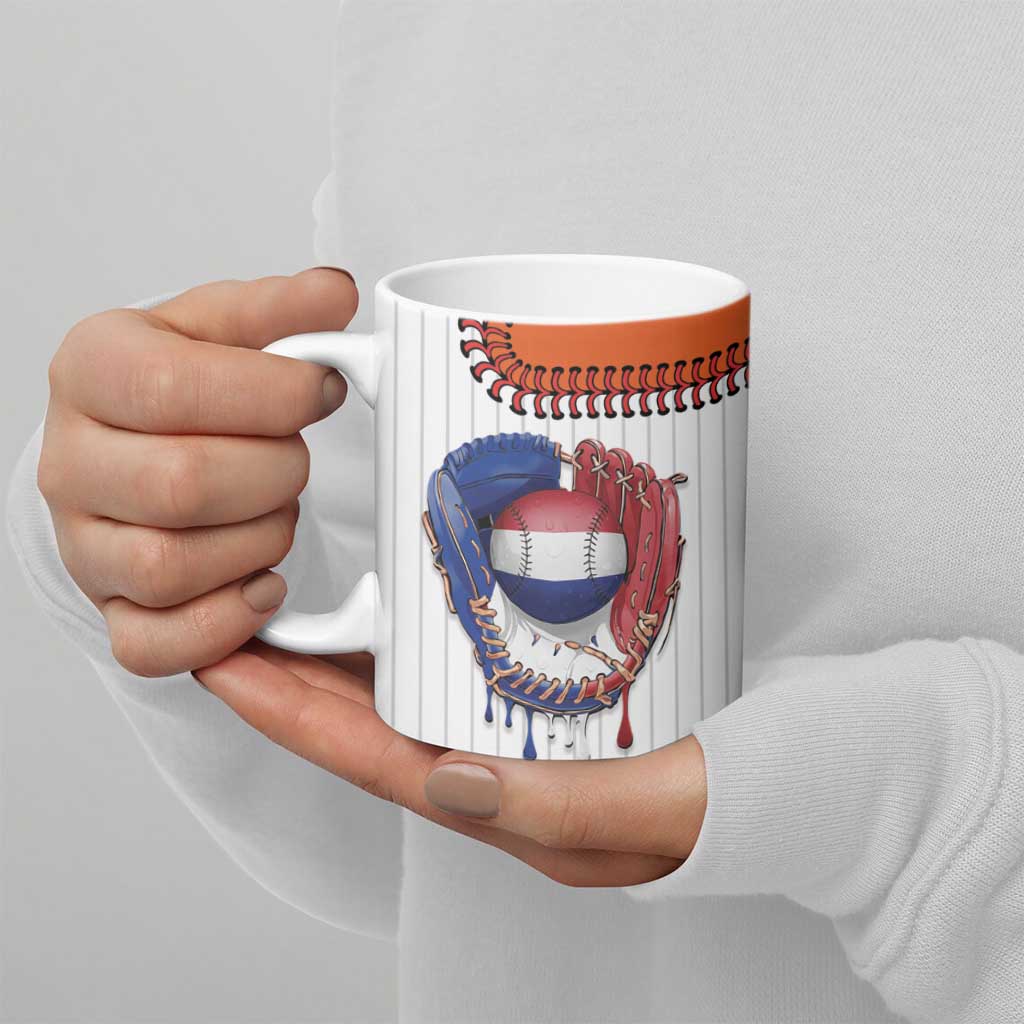 Custom Dripping Baseball Netherlands Ceramic Mug