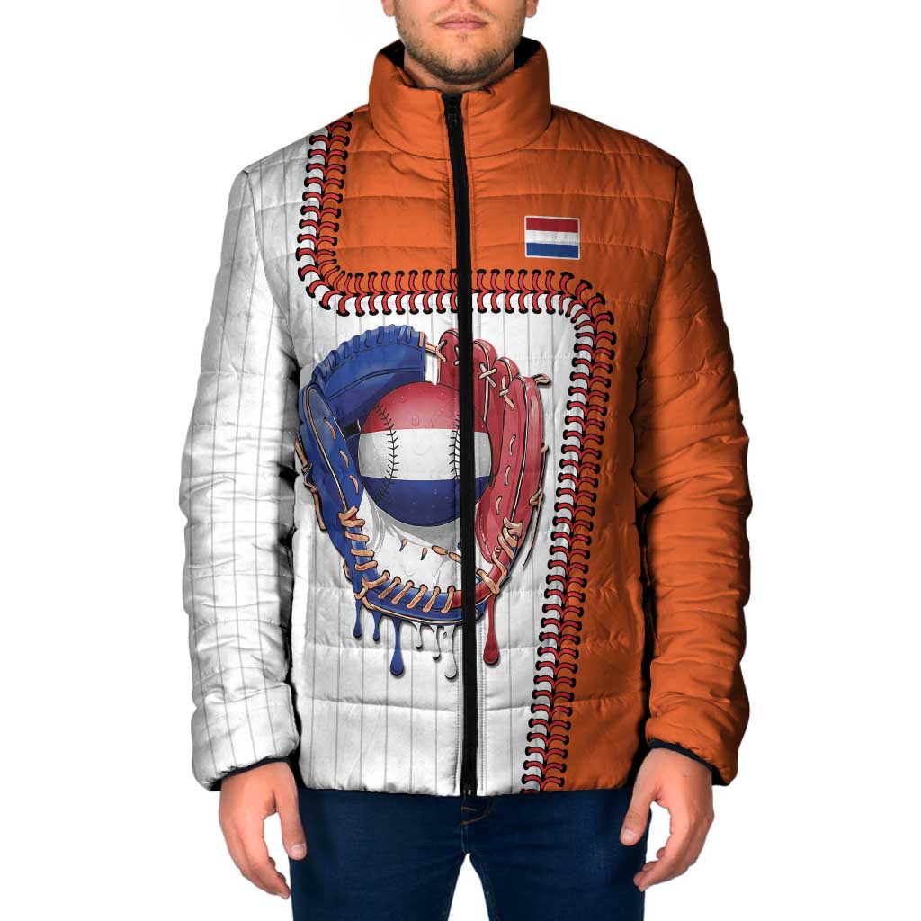 Custom Dripping Baseball Netherlands Padded Jacket