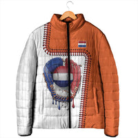 Custom Dripping Baseball Netherlands Padded Jacket