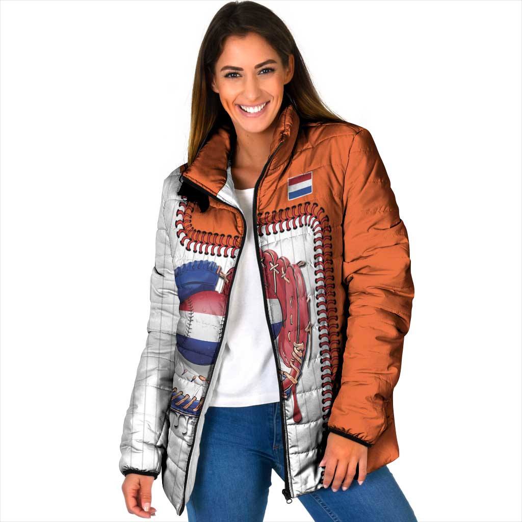 Custom Dripping Baseball Netherlands Padded Jacket