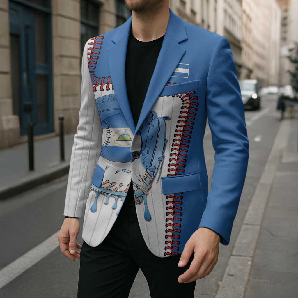 Custom Dripping Baseball Nicaragua Blazer