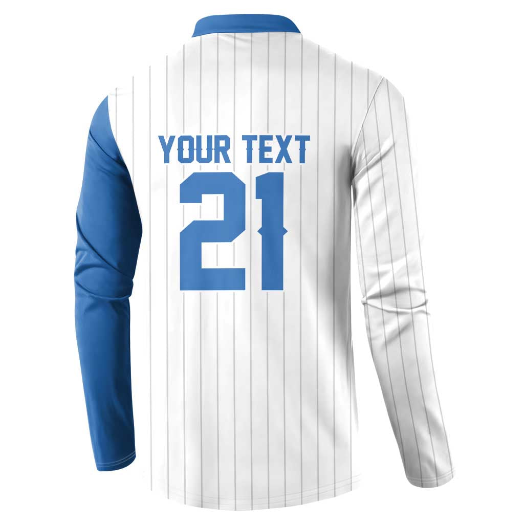 Custom Dripping Baseball Nicaragua Button Sweatshirt
