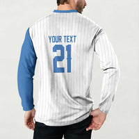 Custom Dripping Baseball Nicaragua Button Sweatshirt