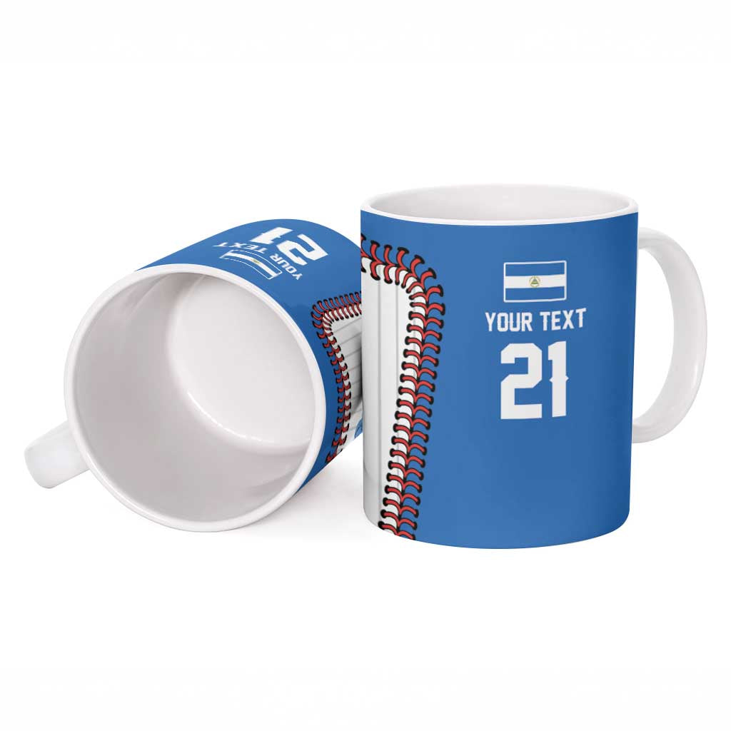 Custom Dripping Baseball Nicaragua Ceramic Mug