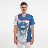 Custom Dripping Baseball Nicaragua Scrub Top